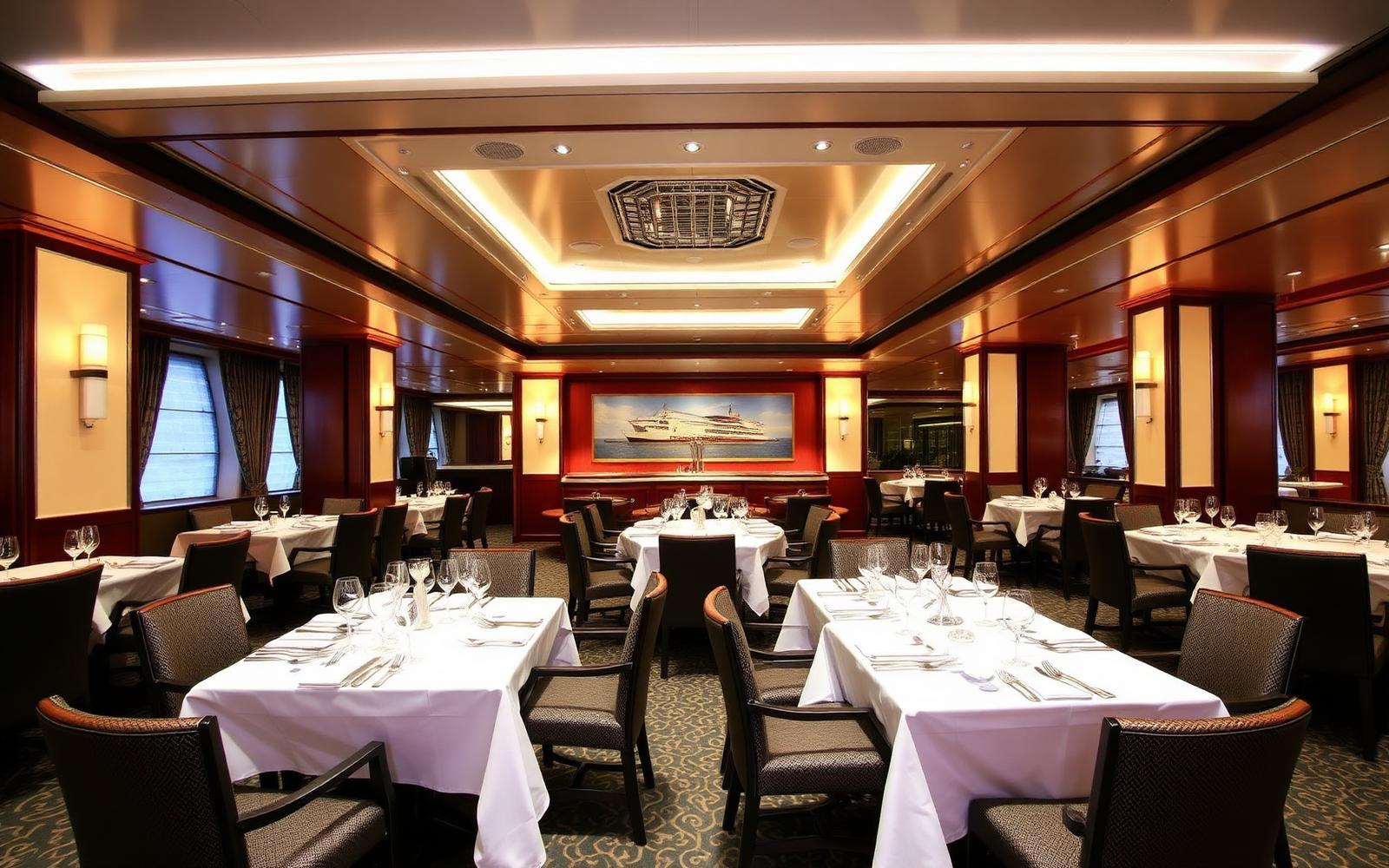 Cruise ship restaurant interior